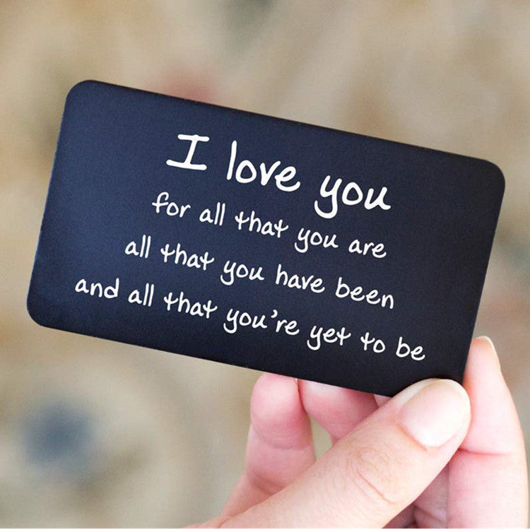 MOQ1 Custom Wallet Card Couple Souvenir Card MOQ1 Custom Wallet Card Couple Souvenir Card